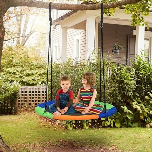 40-Inch Flying Saucer Tree Swing Outdoor Play Set with Easy Installation Process for Kids-1