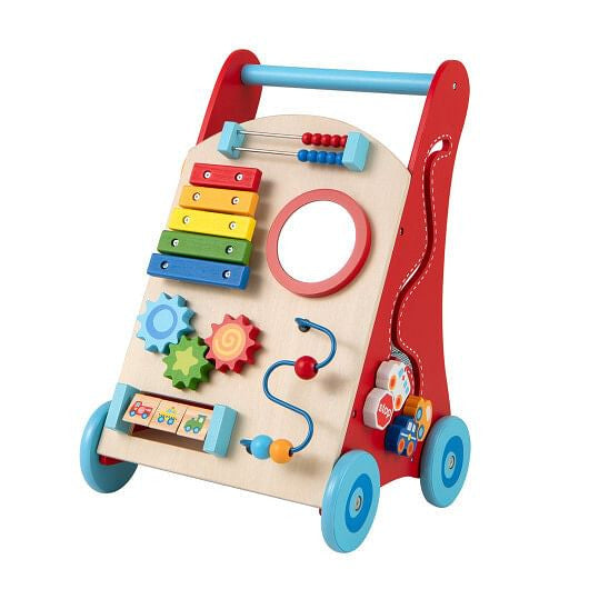 Baby Push Walker with Handle and Wheels for Boys & Girls 3+ Years Old-Muticolor-4