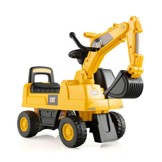 Functional Excavator Toy with Rotatable Digging Bucket-Yellow-0